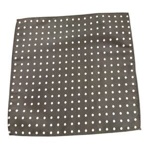 ALLURE MEN'S MULTI-DOT POCKET SQUARE BLACK/ WHITE.